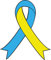 INDIGOS UG Aufkleber - Autoaufkleber - Frieden in Ukraine - 11x10 cm - Schleife - Heckscheibe - Heckscheibenaufkleber - Peace Flagge Wappen Ukraine Shirt Frieden Solidarität