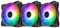 3X VENTOLE LED RGB COLORATE PC CASE 120MM - CONNETTORE MOLEX - SILENZIOSE FLUSSO D'ARIA ELEVATO PER RAFFREDDAMENTO DESKTOP