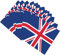 Happium Servietten mit Union Jack-Design, 20 Stück, 33 cm x 33 cm