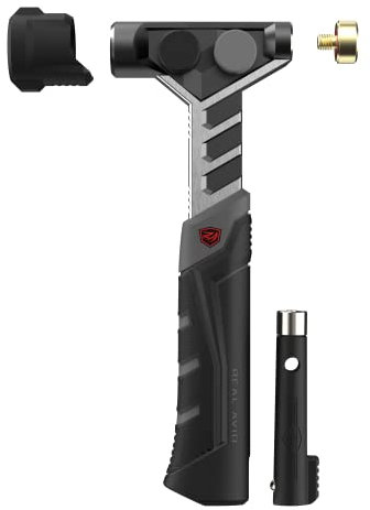 Real Avid Armorer's Master Hammer | Martello da 567 g, lungo 24,5 cm, con teste intercambiabili, tra cui testa morbida per soffiare, acciaio, testa in gomma e testa in ottone + avviatore magnetico