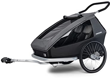 Croozer, Kid Keeke 2, Fahrradanhänger Für Kinder, Berggrau, Ns, Unisex-Adult