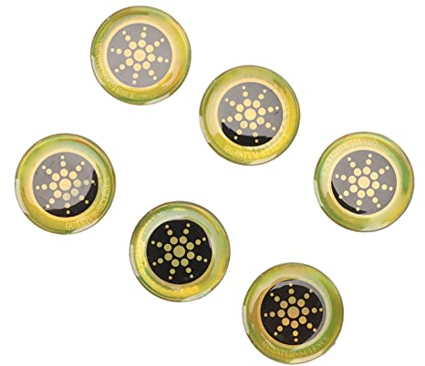 HURRISE 6 Stück Strahlenschutz Aufkleber EMF Blocker – Effektiver Schutz vor Elektromagnetischer Strahlung für Handy, Laptop, Tablet & Elektronische Geräte (Gold)