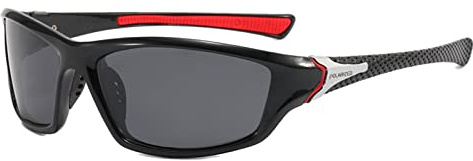 YUELUQU Polarisierte Sportbrille Sonnenbrille für Herren Damen Fahrerbrille Radsportbrillen Skifahren Autofahren Fischen Laufen Wandern UV400 Schutz