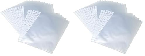 Prospekthüllen A4, 100 Stück, transparent, Bantex Budget, 400105682 (Packung mit 2)
