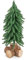 COSTWAY Albero di Natale da Tavolo da 40 cm, Mini Albero di Natale Artificiale con 200 Punte e Base in Legno Massello, Mini Albero di Natale da Tavolo per Casa, Ufficio e Negozio