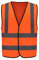 AYKRM Sicherheitsweste Warnweste Reflektierendes WarnschutzWeste Warnweste mit Reflektorstreifen Arbeitsweste orange
