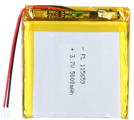 3.7 V 5000 mAh Battery 115659 Lithium-Polymer Ion Lithium-Ion Li-Po Battery with 2P-PH Connection with 2.0 mm Pitch