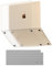 soonjet for MacBook Air 15 inch Case 2023 New M2 [100% Match Official Color] [Ultra Thin Armor] Protective Hard Shell + Translucent Keyboard Cover for Laptop Model A2941 - Starlight Clear