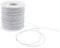 Teaaha 1 Stücke Elastisches Band Für Armbänder 1mm x 100m Schnur Für Armbänder Schmuckherstellung Armband Schnur Elastisch Perlenschnur DIY Schmuck Halskette Armbänder Schmuckherstellung Bastel (Weiß)