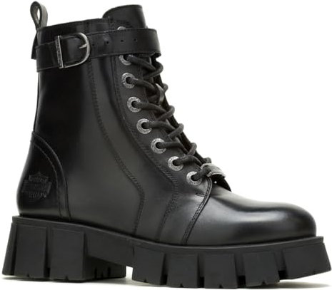 Harley-Davidson Uplift Bkle - Stivali da combattimento da donna, nero, 35.5 EU