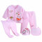 Uwdiohq Damen Sale Angebote Sale Set 5-teiliges Mädchen-Cartoon-Outfits für + Lätzchen, lange Tops + Mütze + Hosen, Baby-Ärmel, Mädchen-Outfits und Set Bekleidungsset Mädc Tages Deal Sonderangebote