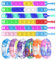 12 Stück Pop it Armband, Pop Bubble Bracelet Fidget Spielzeug Set,Armband Kinder， Simple Fidget Bransoletka Toy, Baby Sensory Toy, Fidgets Toys für Kinder und Erwachsene