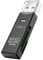 SD Card Reader, High-Speed USB 2.0/3.0 SD/Micro SD Card Reader Memory Card Adapter-Supports SD/Micro SD/TF/SDHC/SDXC/MMC (BLACK)