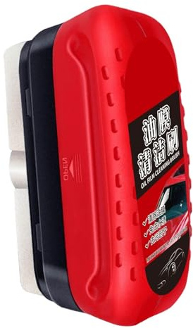 10,5x7,5x5cm Autoglas-Ölfilm-Reiniger, Glasölfilm-Entferner Für Auto - Ölfilmentferner Für Glas, Car Window Oil Film Remover, Ölabweisende Folie Für Autoscheiben, Kfz Ölfilter Reinigungsbürste