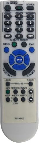 RD-469E Ersatz-Fernbedienung für NEC-Projektor NP-M362X NP-M363W NP-M363X NP-M402H NP-M402W NP-M402WG NP-M402X NP-M403H NP-M403W NP-M403WG NP-M403X NP-ME301W NP-ME301W X NP-ME3 31W NP-ME331X NP-ME361W