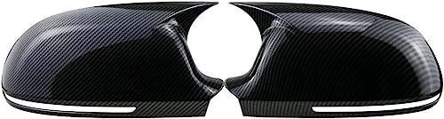 WzMDg 1 Paar Spiegelkappen Außenspiegel für Audi A3 8P A4 A5 B8 B8.5 Q3 A6 C6 4F S6,Rückspiegelgehäuse,Abdeckungen Seitenspiegel,Auto Spiegelkappen,A-Carbon Look-B8