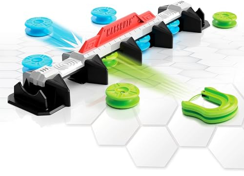 Fat Brain Toys Magshuto Knockout Rail, Head-to-Head Launcher Game, Fast-Paced Knockout Challenge, Hand-Eye Coordination Skill Toy for Kids and Families