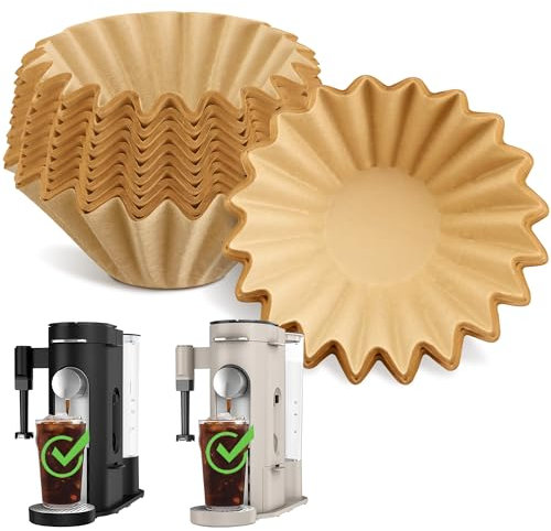 Disposable Coffee Paper Filters for Ninja Pod & Grounds Specialty Single-Serve Coffee Maker, 100 Pcs Coffee Filter Compatible with Ninja PB051 PB041 Coffee Maker
