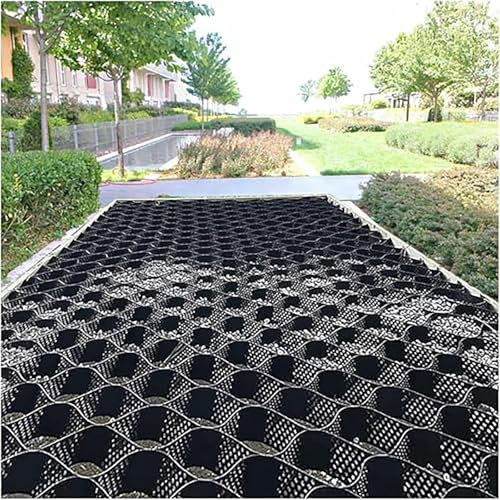 Stabilisateur Gravier Gazon Dalle Stabilisatrice Système de pavés True Grid pour jardins et parkings, stabilisateur de pavage en gravier nid d'abeille pour remblais, sol en pierre, boue, sable, gazon,