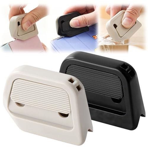 Mini Ceramic Paper Cutter, Automatic Rebound Safety Slice Box Cutter, Ceramic Box Cutter, Micro Blade Exposed 7mm, Mini Box Cutters for Office Home DIY Crafts with Keychain Hole (K+B)
