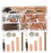 Cabilock 95 Piezas para Muebles de Kit de Hardware para Cunas y Camas Conectores de Tornillos Hexagonales Accesorios para Muebles para de Cama y