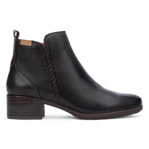 Infinity Women’s Leather Ankle Bootie Zip Heel Boots - Malaga