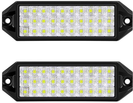Reverse Lights for Truck, 7 Inch LED Light Bar Surface Mount LED Light Pods 30W 2500lm 12V 24V Flood Beam Back Up Lights Flush Mount Small Work Lights Tractor ATV UTV Boat Golf Cart Headlights, 2Pcs