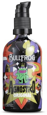 Bullfrog - Agnostico Bartbalsam Multifunktion Limited Edition Artist 100 ml – Pflegt und spendet Feuchtigkeit für den Bart – Schützt vor Hautreizungen – Duftnoten von Anis, Leder, Tabak und Bay Rum