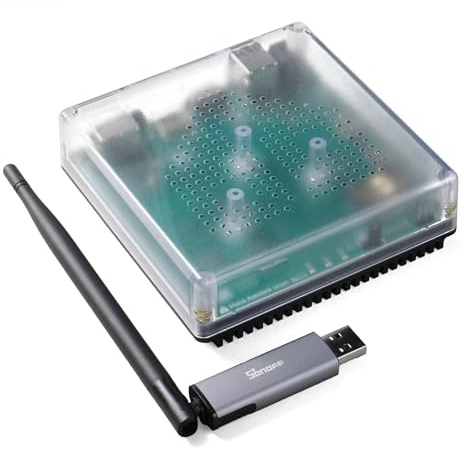 smattex Home Assistant Green Plug & Play Set – vorkonfiguriert mit USB Antenne (Thread/Matter) 4 GB RAM, 32 GB Speicher, Gigabit LAN, 2× USB, Zigbee möglich, sofort starten