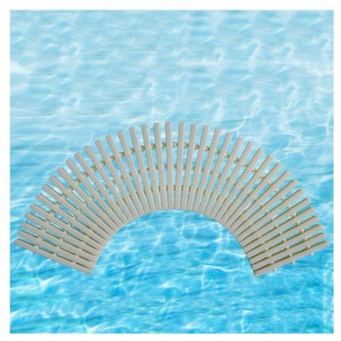 EYRMQWJPC Rejde Drenaje de plástico para la Piscina, Cubierta de Drenaje Piscina plástico Abs, Rejilla desbordamiento, Color Hueso, Paquete 2-10 Piezas(30x 100cm,10pcs)