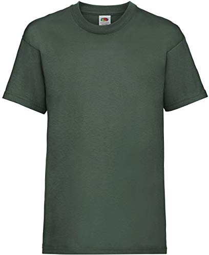 Fruit of the Loom 61-033-0 Boys’ Value Weight T-Shirt - Green - 164 cm