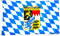 Fahne Flagge Deutschland Bayern mit Wappen 30 x45 cm