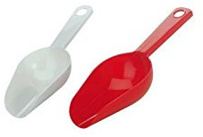 Cosmoplast Mehlschaufel (2 Stück, Rot, Kunststoff)