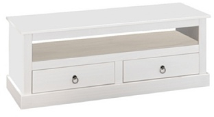 Inter Link - Mueble TV - Consola TV - Mueble TV - Pino macizo - Lacado blanco - Provence 3