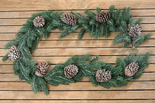 condecoro Girlande - Tanne mit Zapfen - Dekogirlande Tischdeko Weihnachtstdeko L 180cm