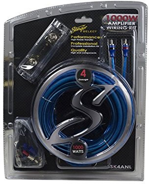 Stinger SELECT SSK4ANL Verstärker Anschluss-Set 1000 Watt / 100A / 4 Gauge (25mm²)