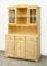 MOBLIT Alacena con Tres Puertas y Tres Cajones Sin Barnizar Realizada en Madera de Pino Macizo Serie Canet Medidas (197x130x42) cm (altoxanchoxfondo), realizada en Madera Maciza de Pino