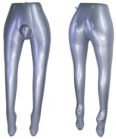 Aufblasbare Mannequinhose für männliche Beine, Modell Halber Körper