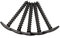 Estacas para Tienda Campaña Tienda Clavija Camping Piquetas Clavijas Tornillo de Clavo de Jardín Estacas Clavijas Heavy Duty 5 Pcs Plastico Acampar Al Aire Libre (Negro)