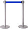 FlexiBarrier Lot de 2 barrières de contrôle de foule rétractables - Barrière de file d'attente - Barrière de sécurité