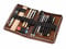 Exklusives Federmäppchen Stifte-Etui, Größe L, aus Büffel-Leder, Cognac-Braun, Jahn-Tasche 014