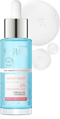 Hydratisierendes 2% Hyaluron serum mit Trehalose und Vitamine B5 geicht, 30ml