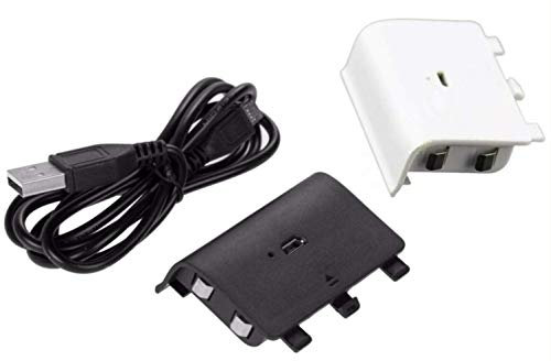 Batteria sconosciuta + Cavo di Ricarica per Telecomando Microsoft Xbox One Colore Nero Bianco 1200 mAh Li-Ion