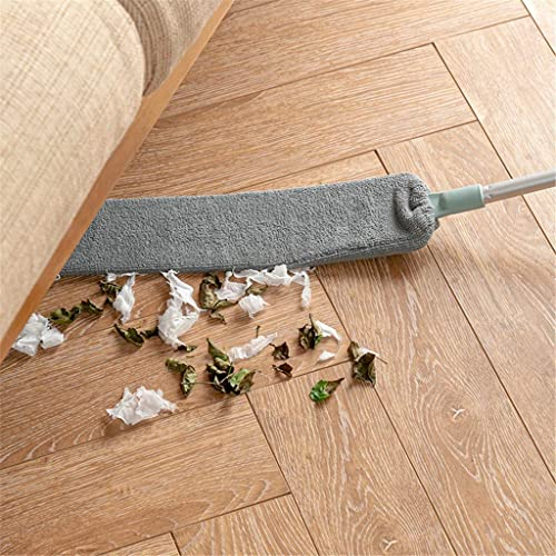 Nettoyeur de Poussière - Artefact de Nettoyage de la Poussière à écart Rétractable - Dépoussiérage à Fente Télescopique, Dépoussiérage + Tête de Rechange (Gris)