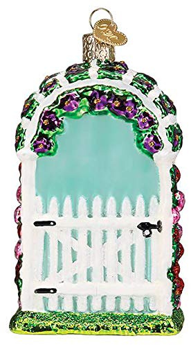 Old World Christmas Garden Trellis Glass Ornament Free Box 36266 New