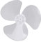 inhzoy 12inch Lightweight Plastic Fan Blade 3/6 Leaves Stand/Table Cooling Fanner Blade Replacement Accessories A White 12 Inch