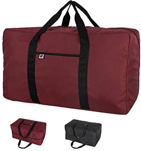 ITAVL 70L Large capacity Storage Bag,Sturdy 500D shiny material super strong,Ideal for bedding,Pillows,Duvets,Clothes or moving home use (Red, 24inch)
