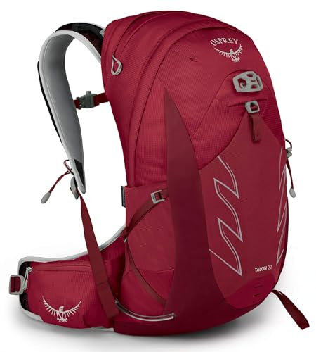 Osprey Talon 22 Wanderrucksack für Männer Cosmic Red - S/M