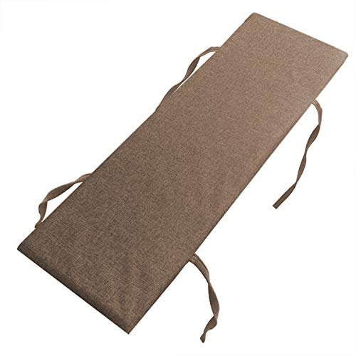 Xpnit Bankkissen, 2- und 3-Sitzer, rutschfest, für Gartenbank, 100 x 120 cm, weiche Essbank-Kissen für drinnen und draußen, Küche, waschbar (80 x 30 cm, braun)