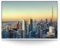 Wandbild Skyline Dubai - 150cm x 100cm Leinwand auf 2cm Keilrahmen mit Schattenfugenrahmen weiß